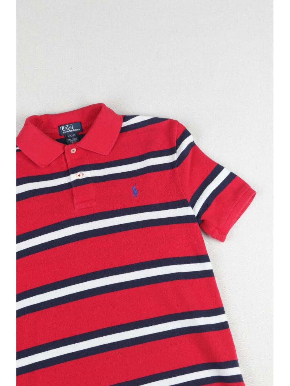 00's Polo Ralph Lauren Kids Red Stripe Short Sleeve Polo